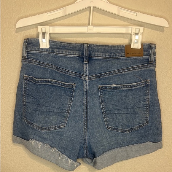 American Eagle Outfitters Women's Blue Denim Shorts - Picture 3 of 4